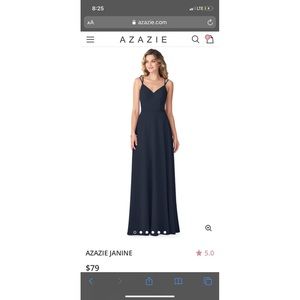 Azazie Dark Navy Janine Bridesmaid Dress